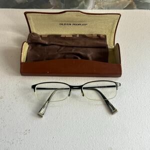 OLIVER PEOPLES Eyeglass 51[]18-143 Advocate MBK Titanium 100 Frames JAPAN Vtg